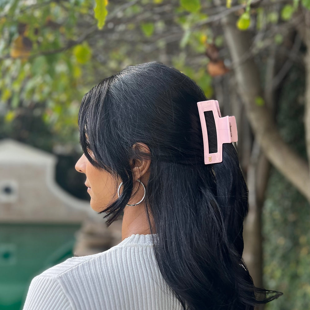 Oversized Rectangular Acetate Hair Claw