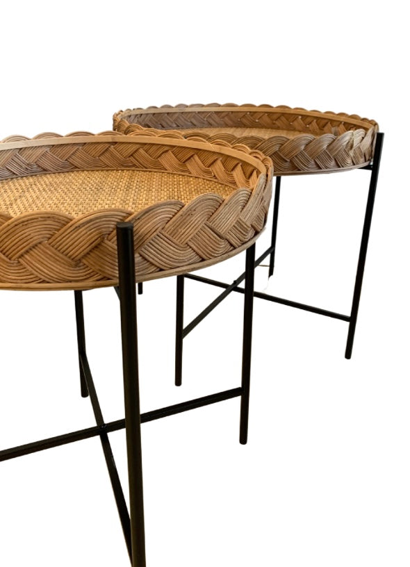 Joiner Rattan Round Table Small
