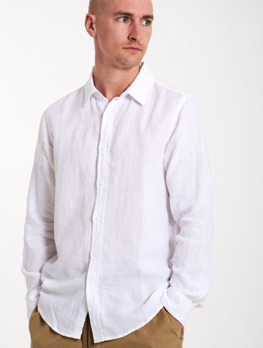 Men’s long sleeve linen shirt