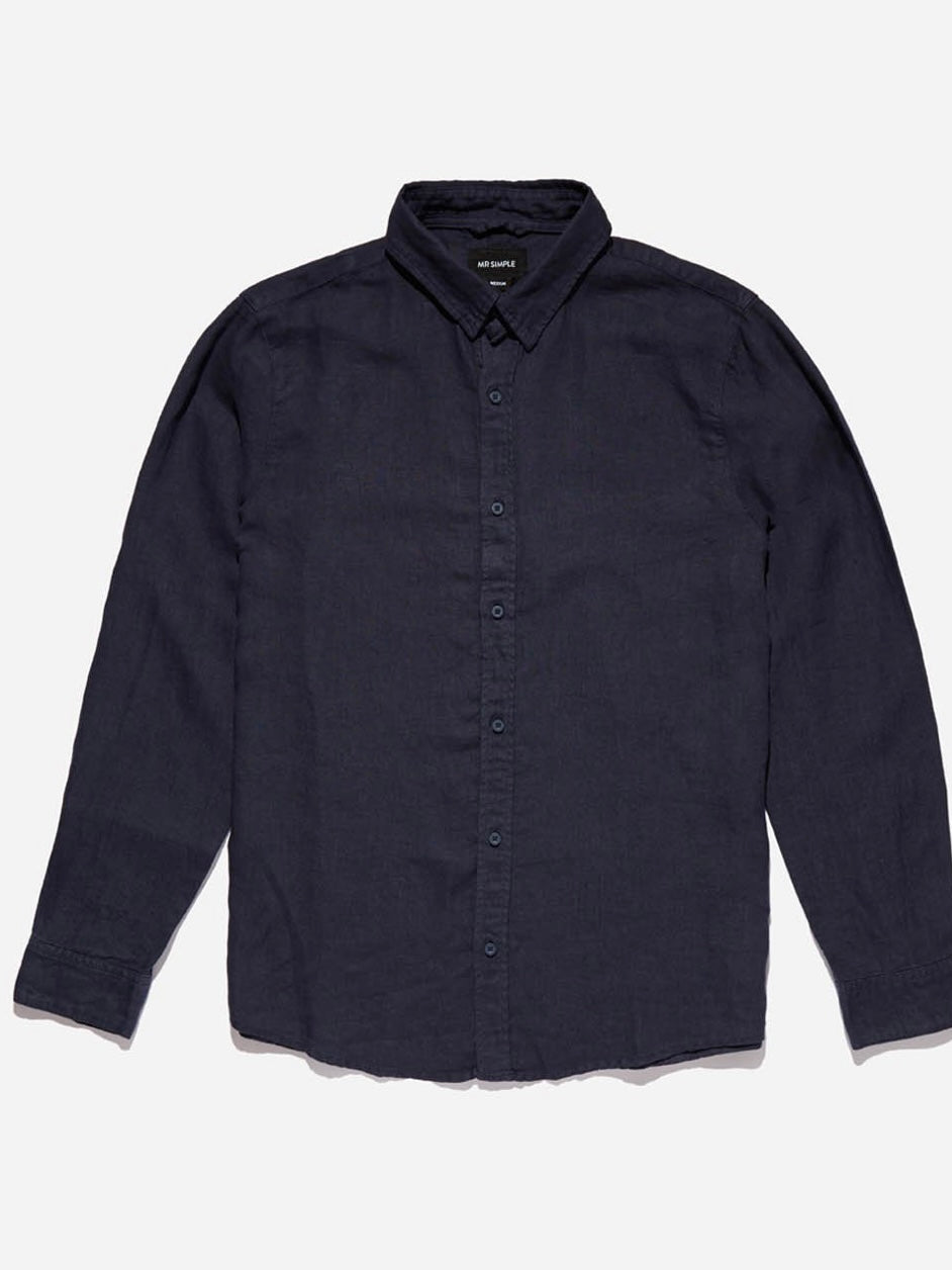 Men’s long sleeve linen shirt