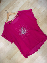 Load image into Gallery viewer, Hibiscus Sequin Top  00503-2F
