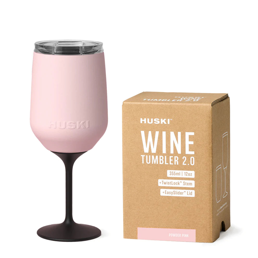 Huski Wine Tumbler 2.0- Powder Pink