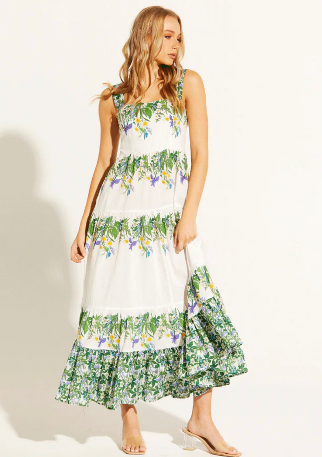 Perfect World Tiered Maxi Dress