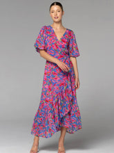 Load image into Gallery viewer, Take Me Out Wrap Midi Dress
