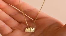 Load image into Gallery viewer, Afine Alphabet Necklace Tag ONLY
