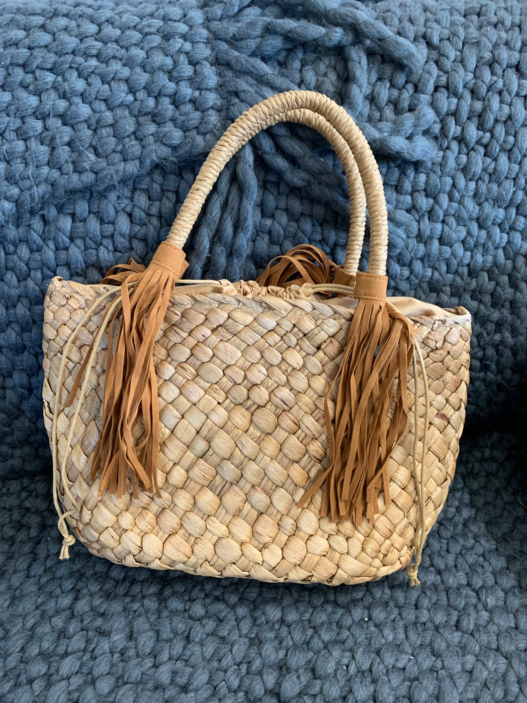 Beth Raffia Bag