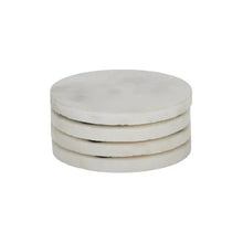 Load image into Gallery viewer, Neo Round Marble Coaster Set of 4
