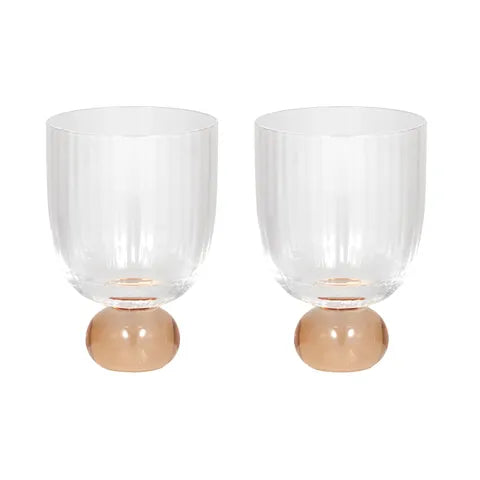 Giselle Ribbed Goblet - Set of 2