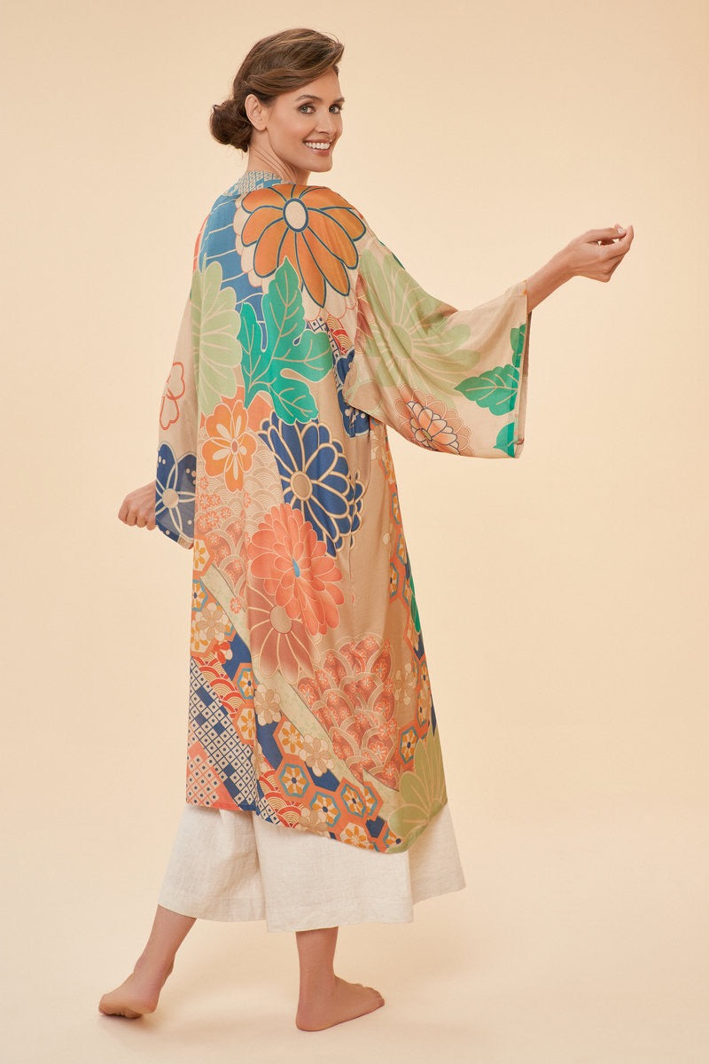 70s Kaleidoscope Kimono Gown