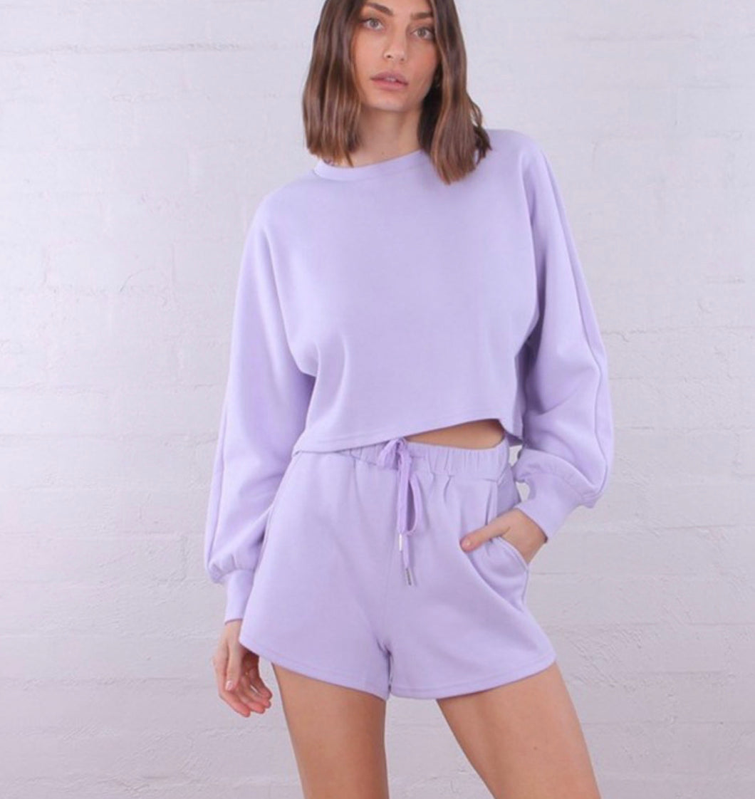 Lilac box shorts 9815-B*