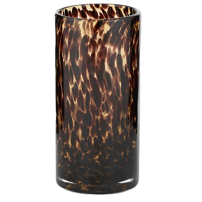 Leopard Lexie Glass Vase *