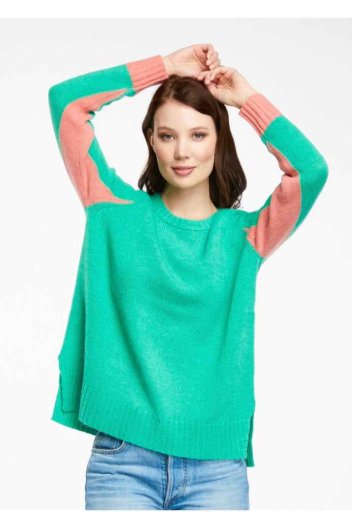 Duo Sleeve Jumper LC5156. Mint