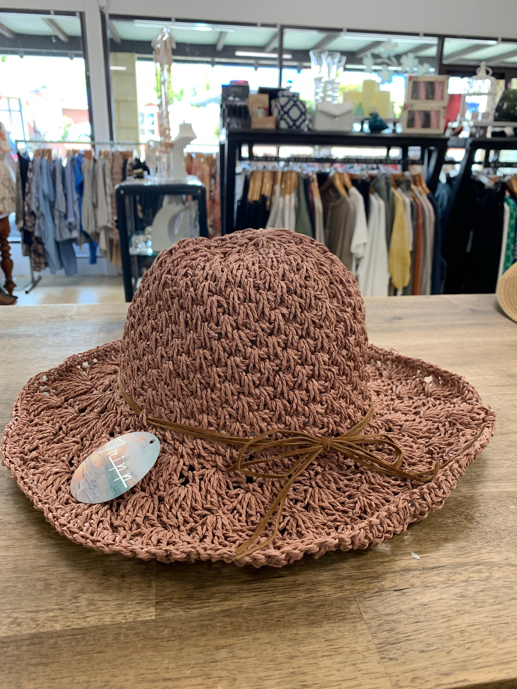 Rose straw hat HATTRP1010