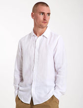 Load image into Gallery viewer, Men’s Linen Shirt - White M05-36-03
