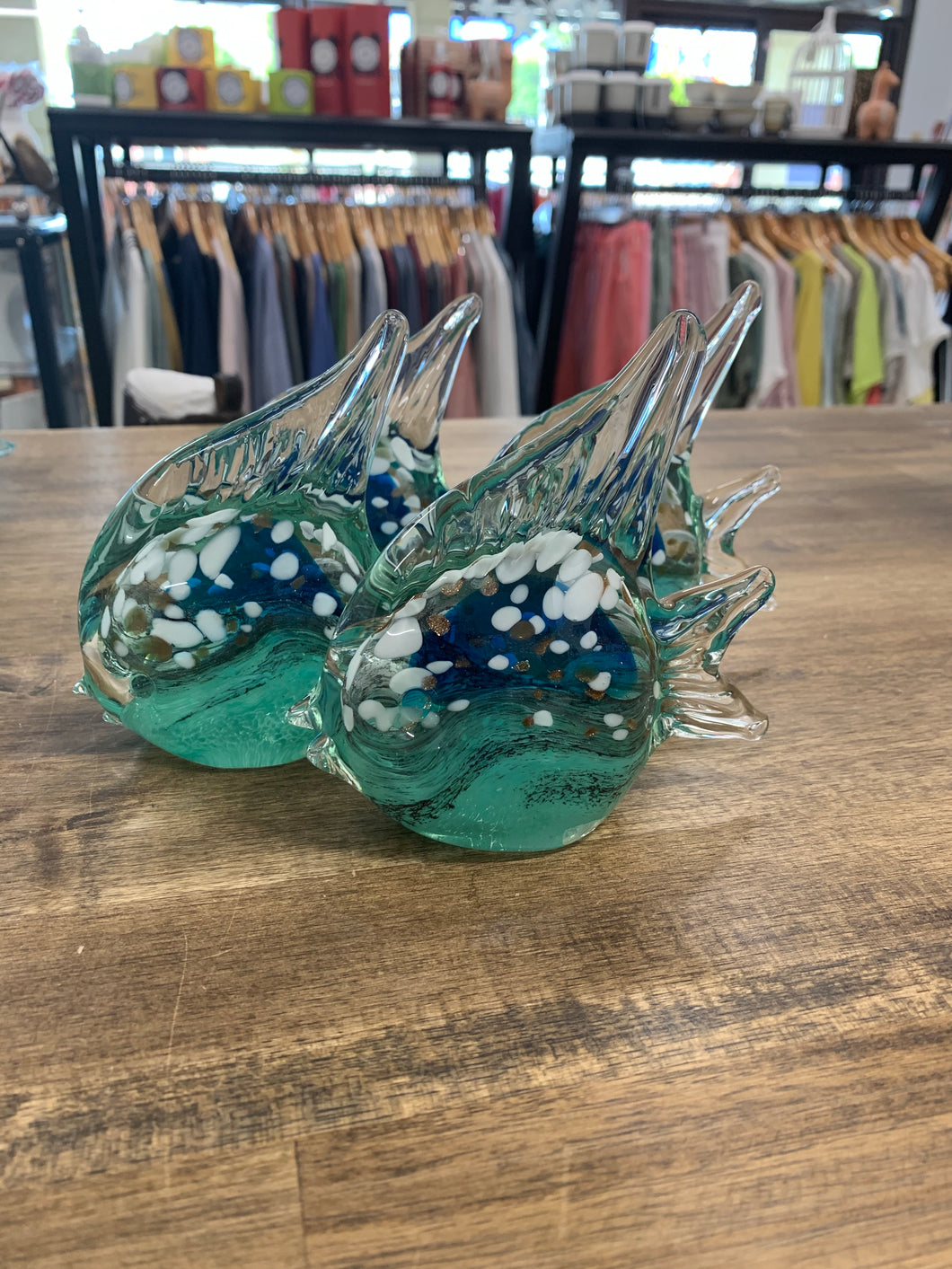 Quilty Glass Fish Ornament - LCQTED *