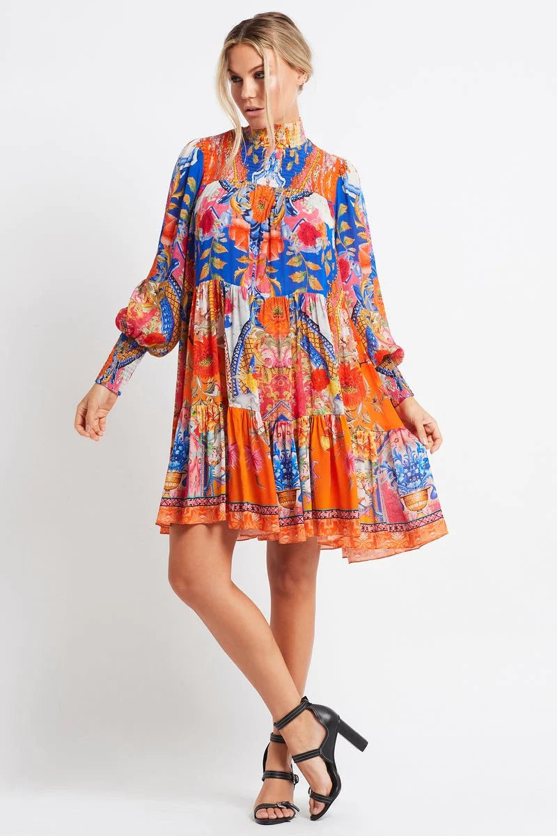 Czarina  Carnival Spirit Smock Dress