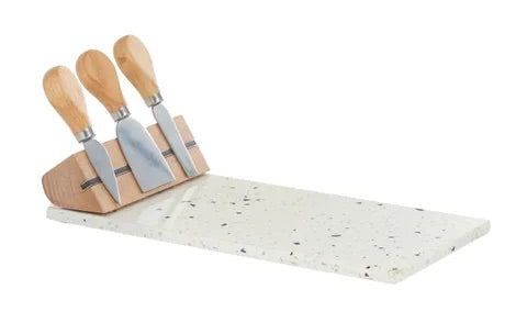 Terrazzo Serve Set with knives KW1826