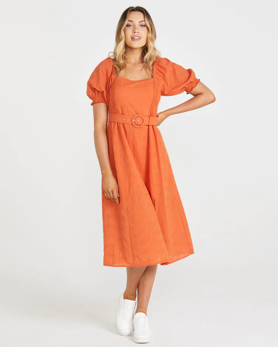 Asher Midi Belted Dress