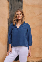 Load image into Gallery viewer, Tiffany Lyocell Denim Blouse
